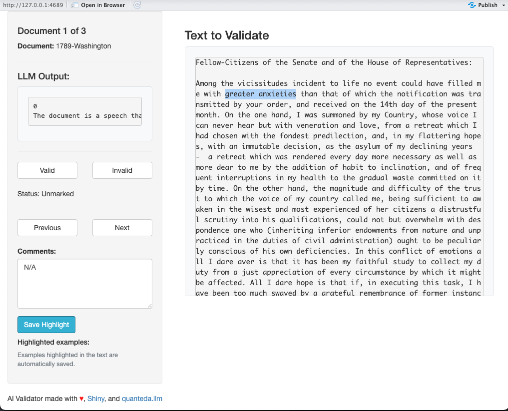 AI Validate Screenshot